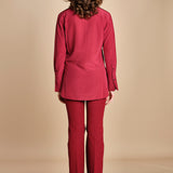 camicia da uomo in seta JOE  JF009423 0518 RUBY joseph 