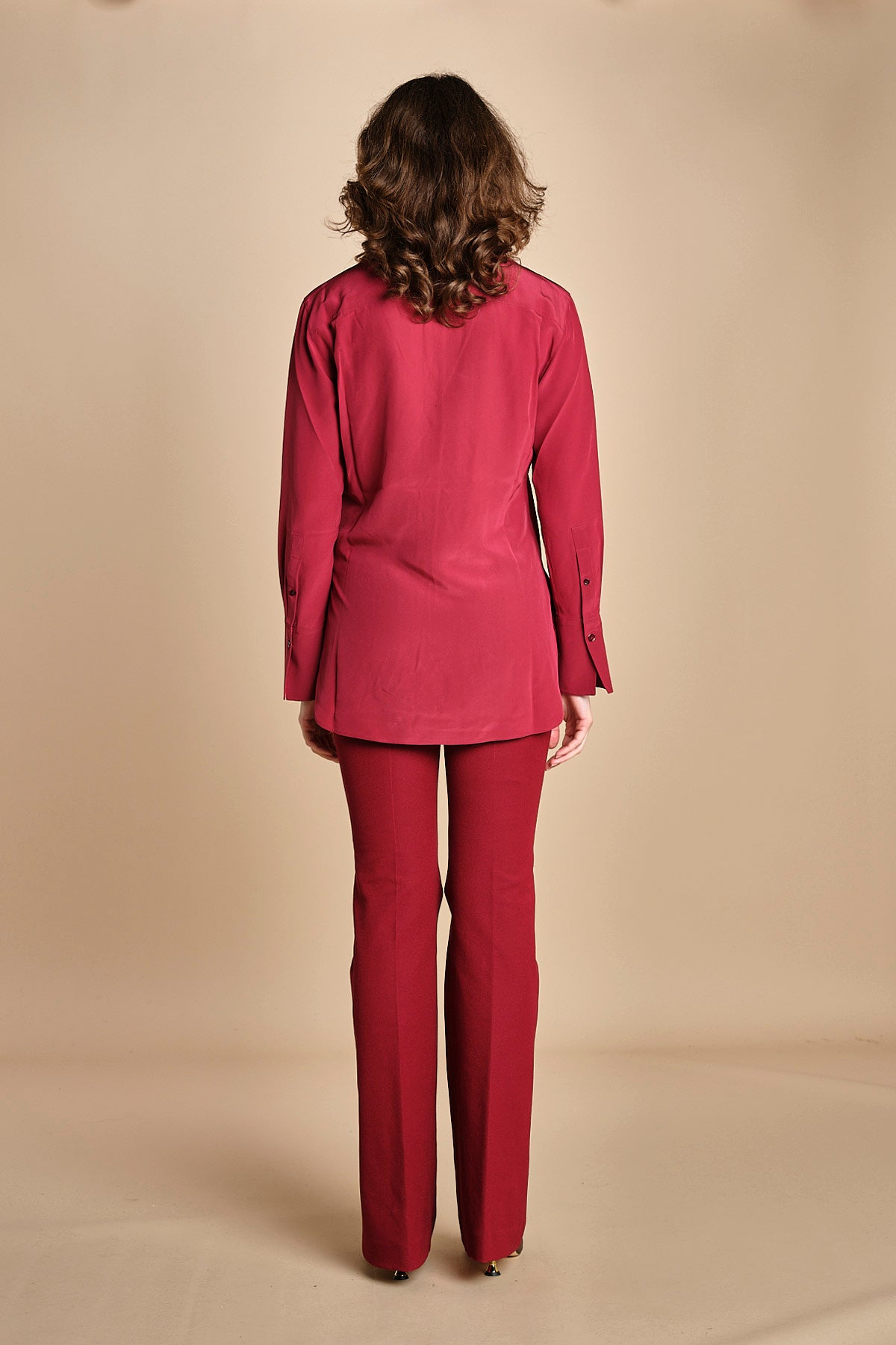 camicia da uomo in seta JOE  JF009423 0518 RUBY joseph 