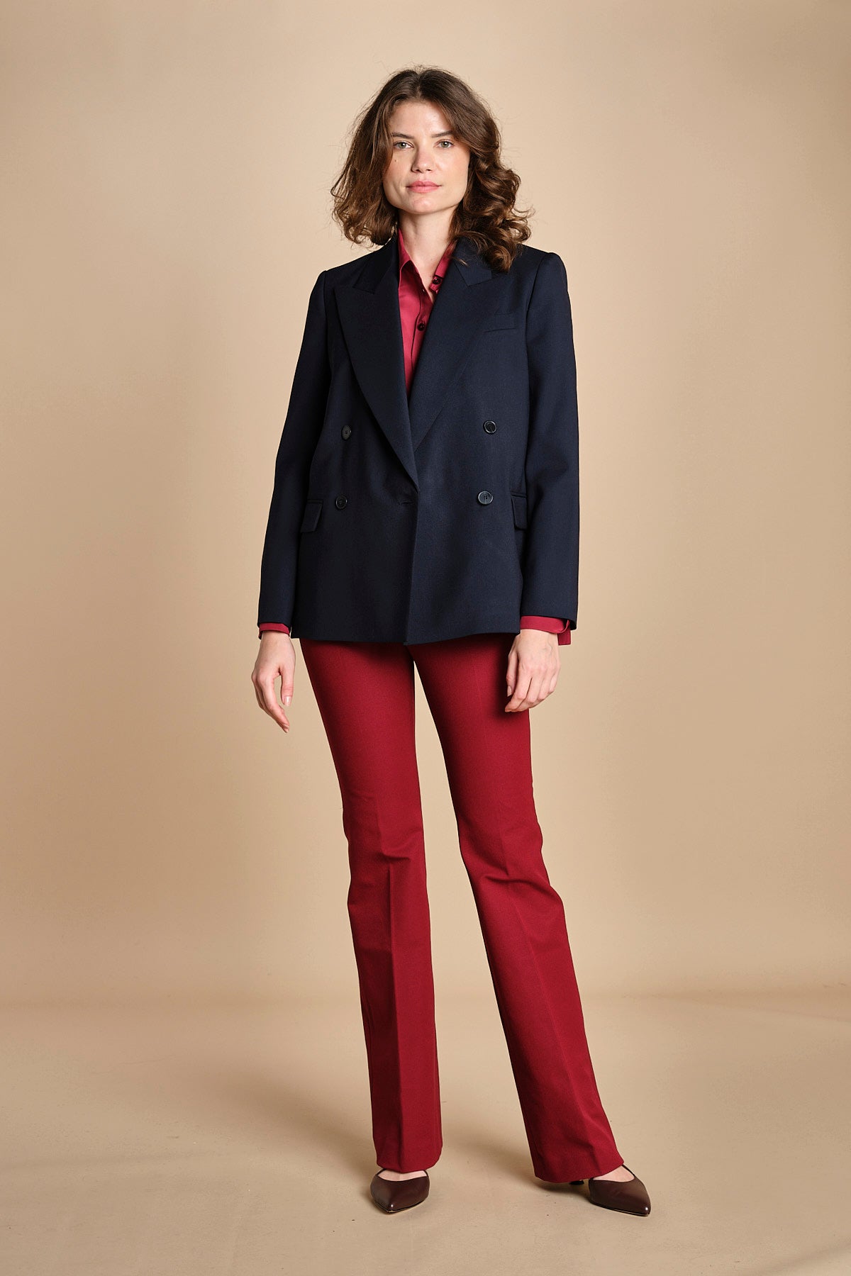 camicia da uomo in seta JOE  JF009423 0518 RUBY joseph 