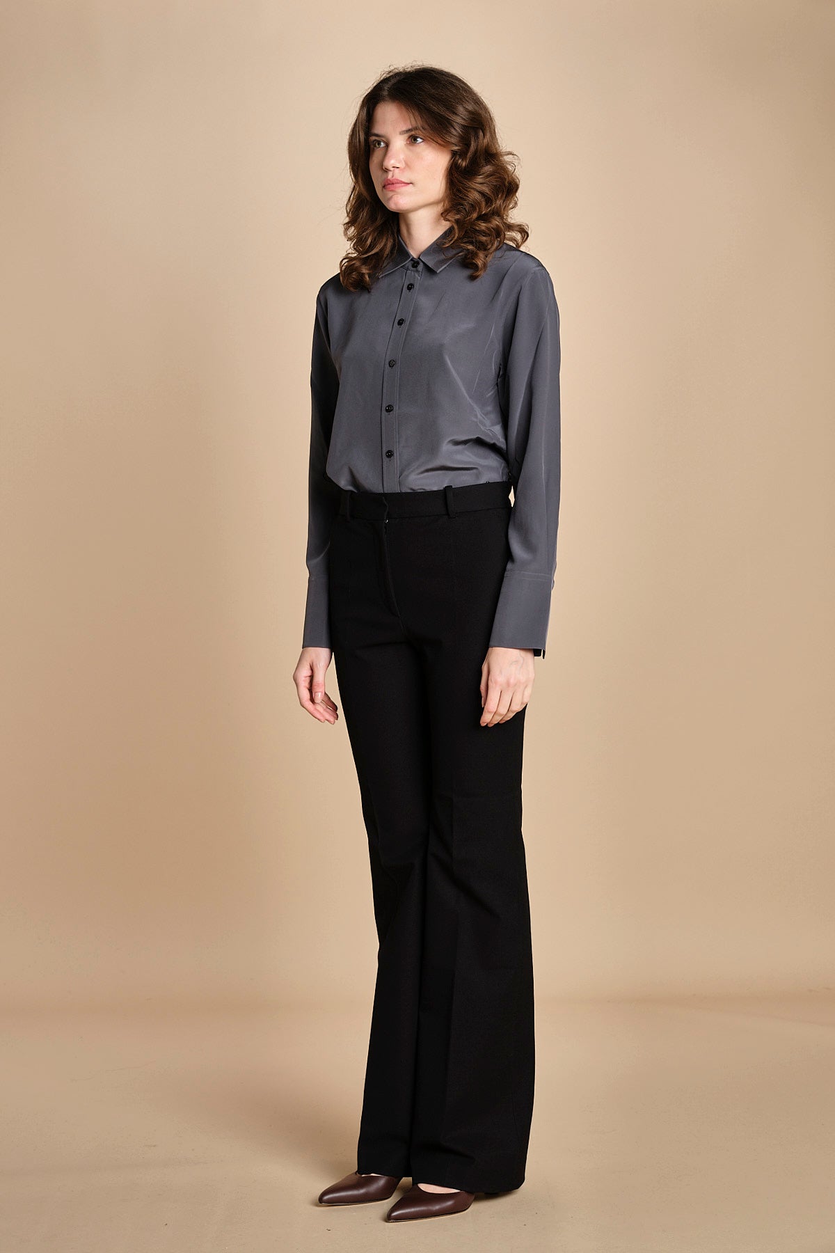 pantalone in gabardine stretch TARIFA JP001617 BLACK 0010 joseph 