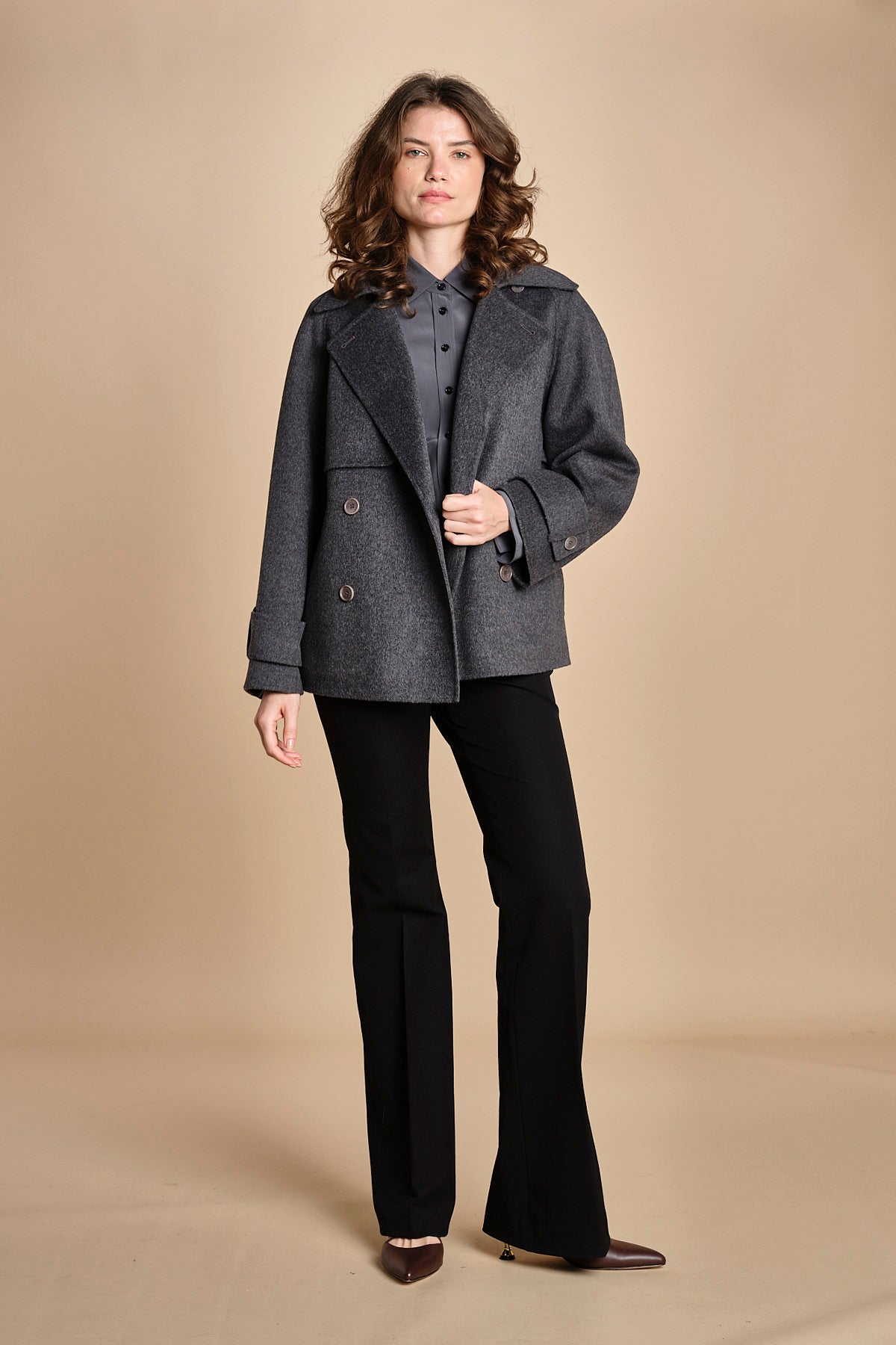 pantalone in gabardine stretch TARIFA JP001617 BLACK 0010 joseph 