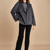 pantalone in gabardine stretch TARIFA JP001617 BLACK 0010 joseph 
