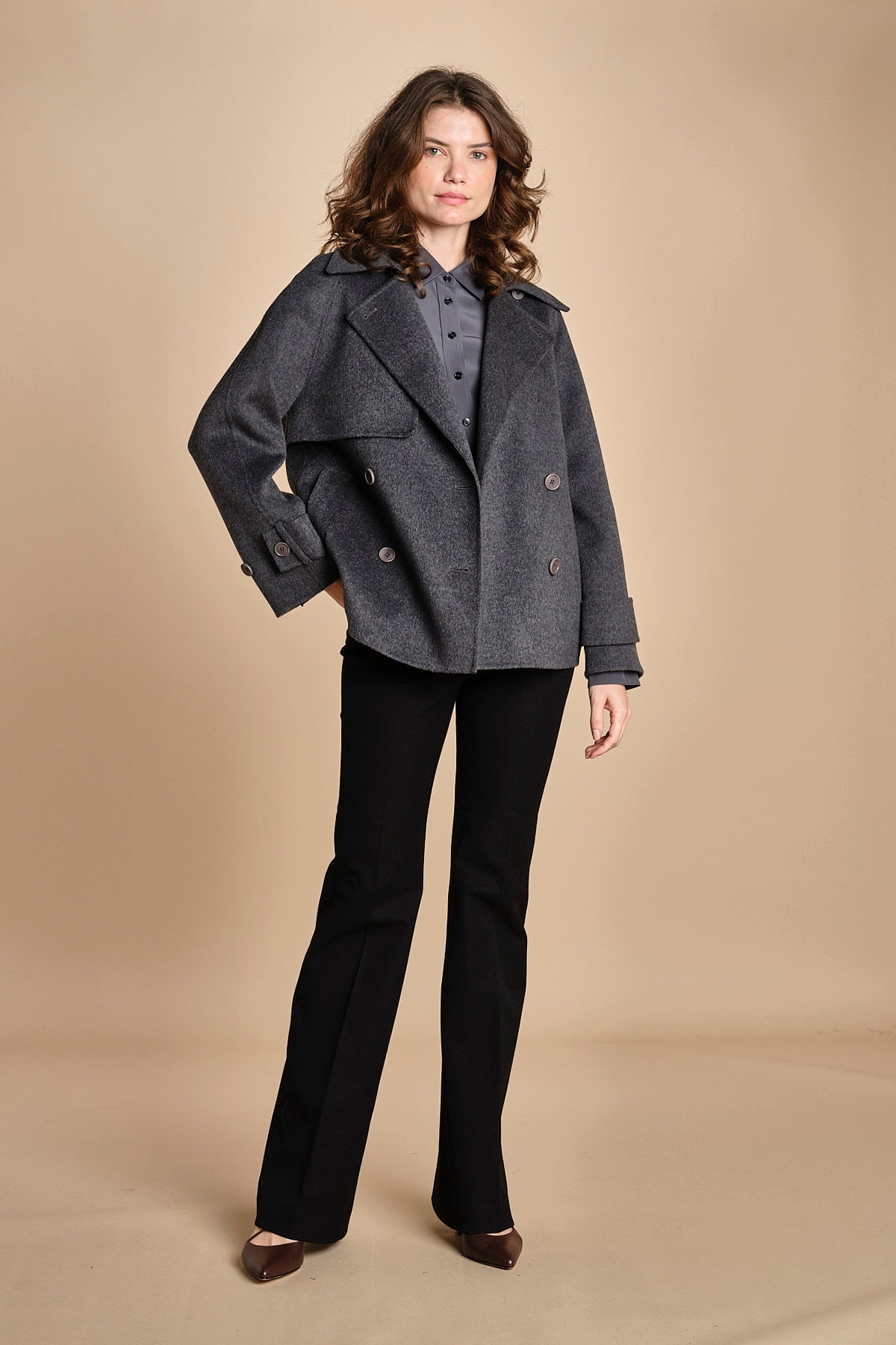 pantalone in gabardine stretch TARIFA JP001617 BLACK 0010 joseph 