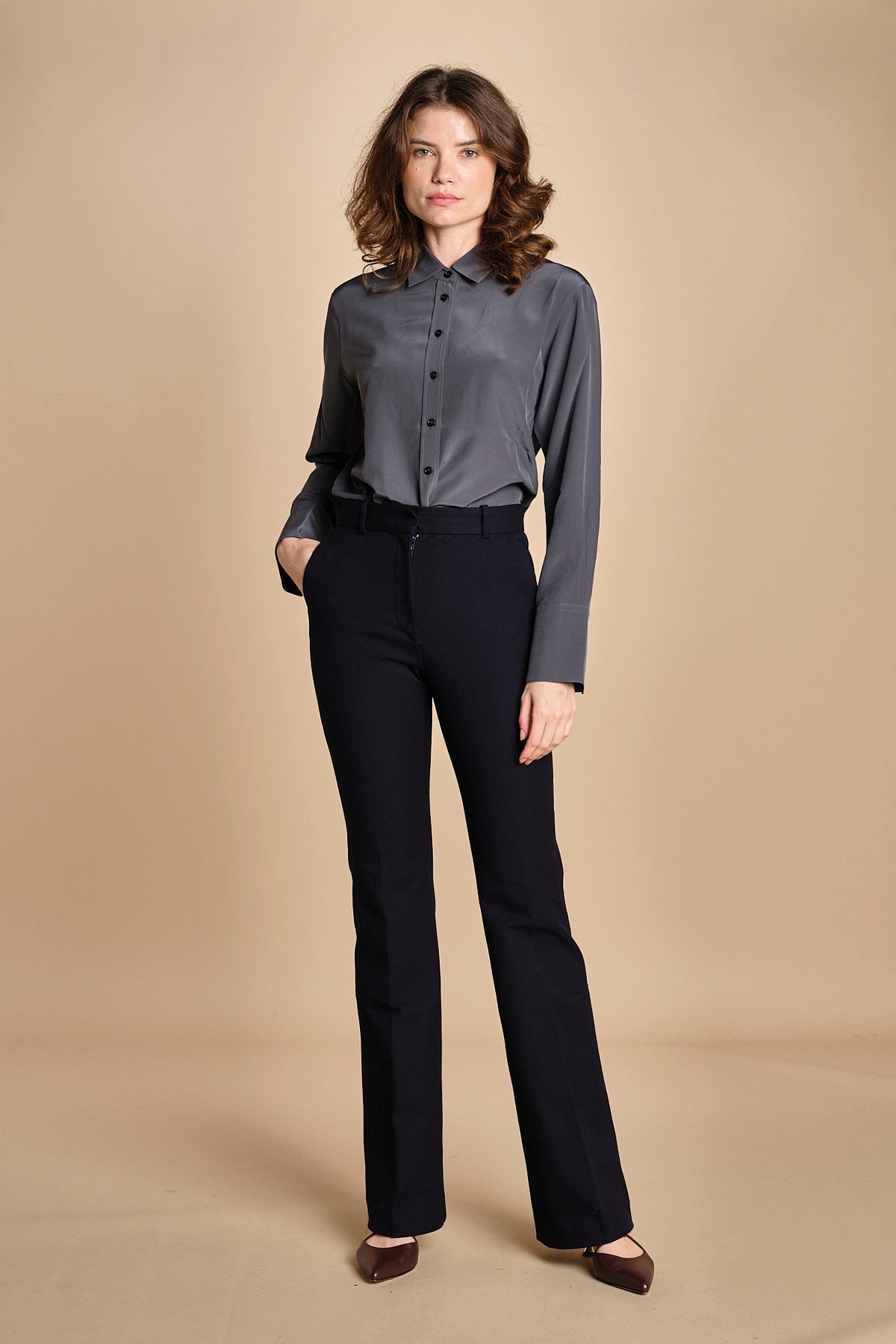 pantalone in gabardine stretch TARIFA JP001617 NAVY 0370 joseph 