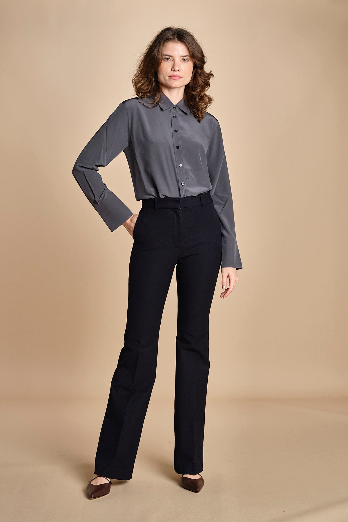 pantalone in gabardine stretch TARIFA JP001617 NAVY 0370 joseph 