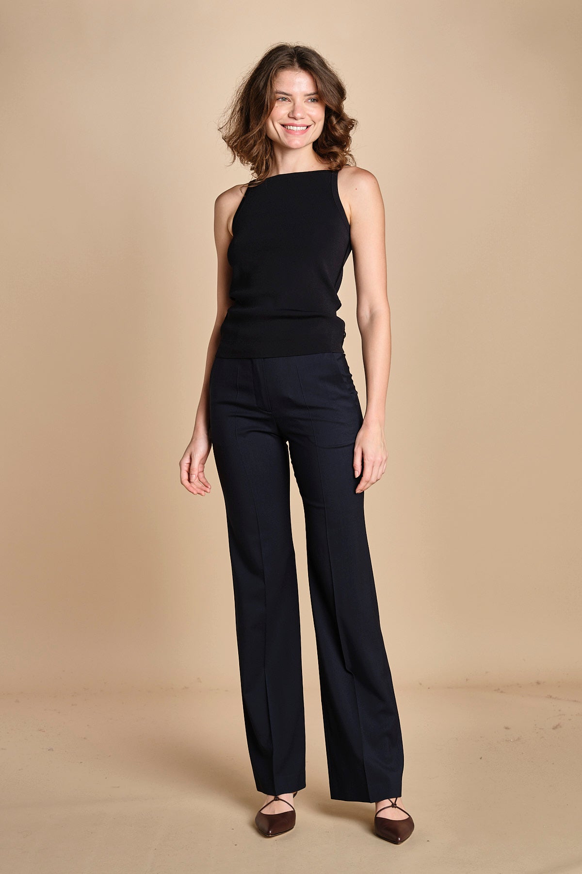 pantalone in wool stretch MORISSEY JP001623 NAVY 0370 joseph 