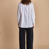 camicia con plastron GRANDETANTE WHIRE laurence bras 