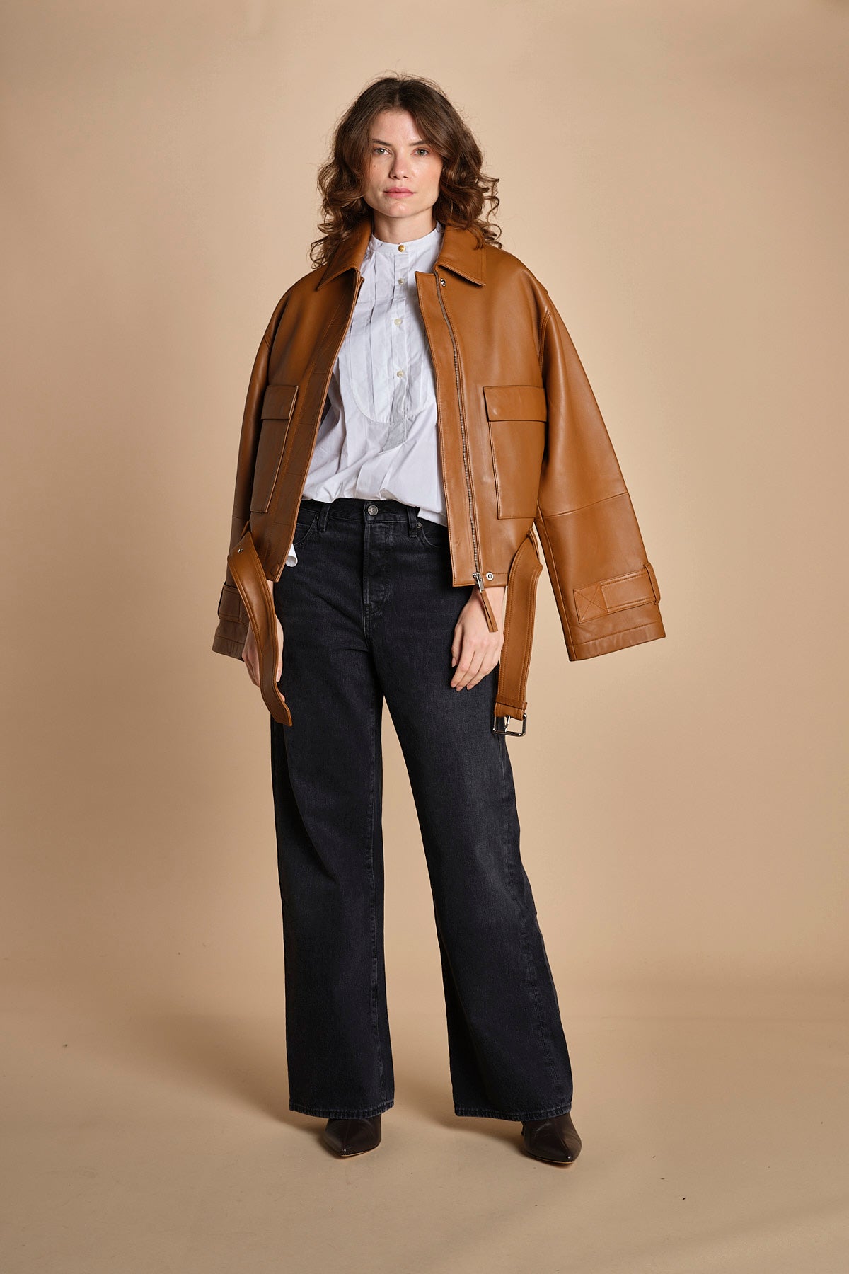 camicia con plastron GRANDETANTE WHIRE laurence bras 