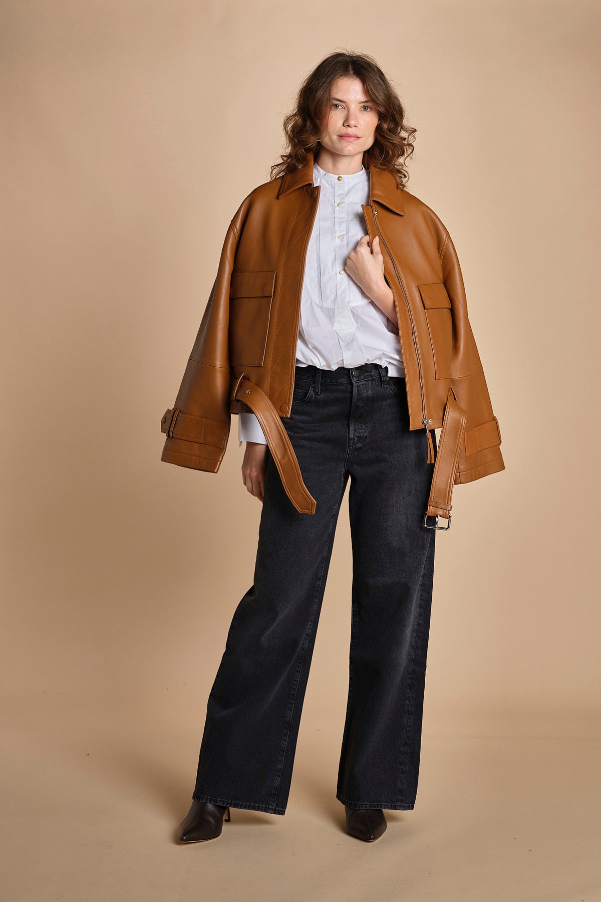camicia con plastron GRANDETANTE WHIRE laurence bras 