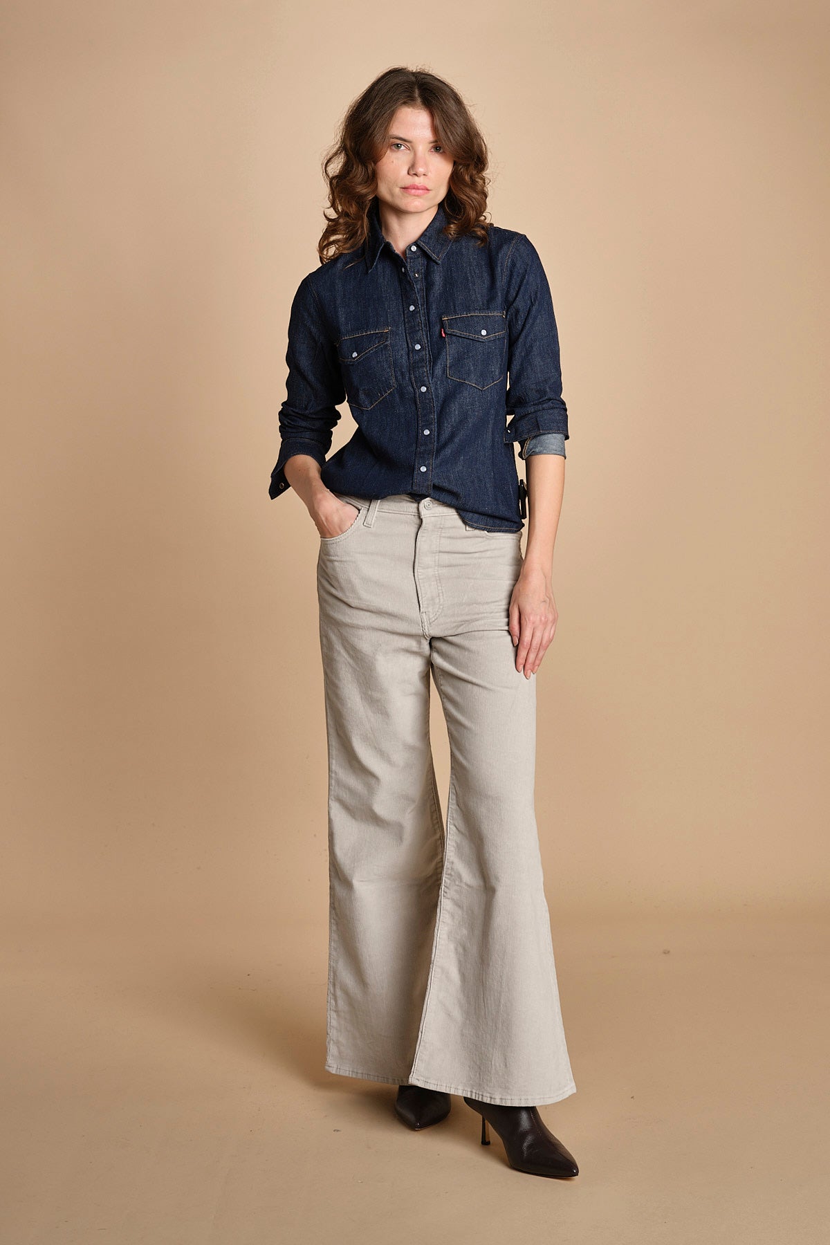 camicia in denim ICONIC WESTERN 16786 0101 levi's 