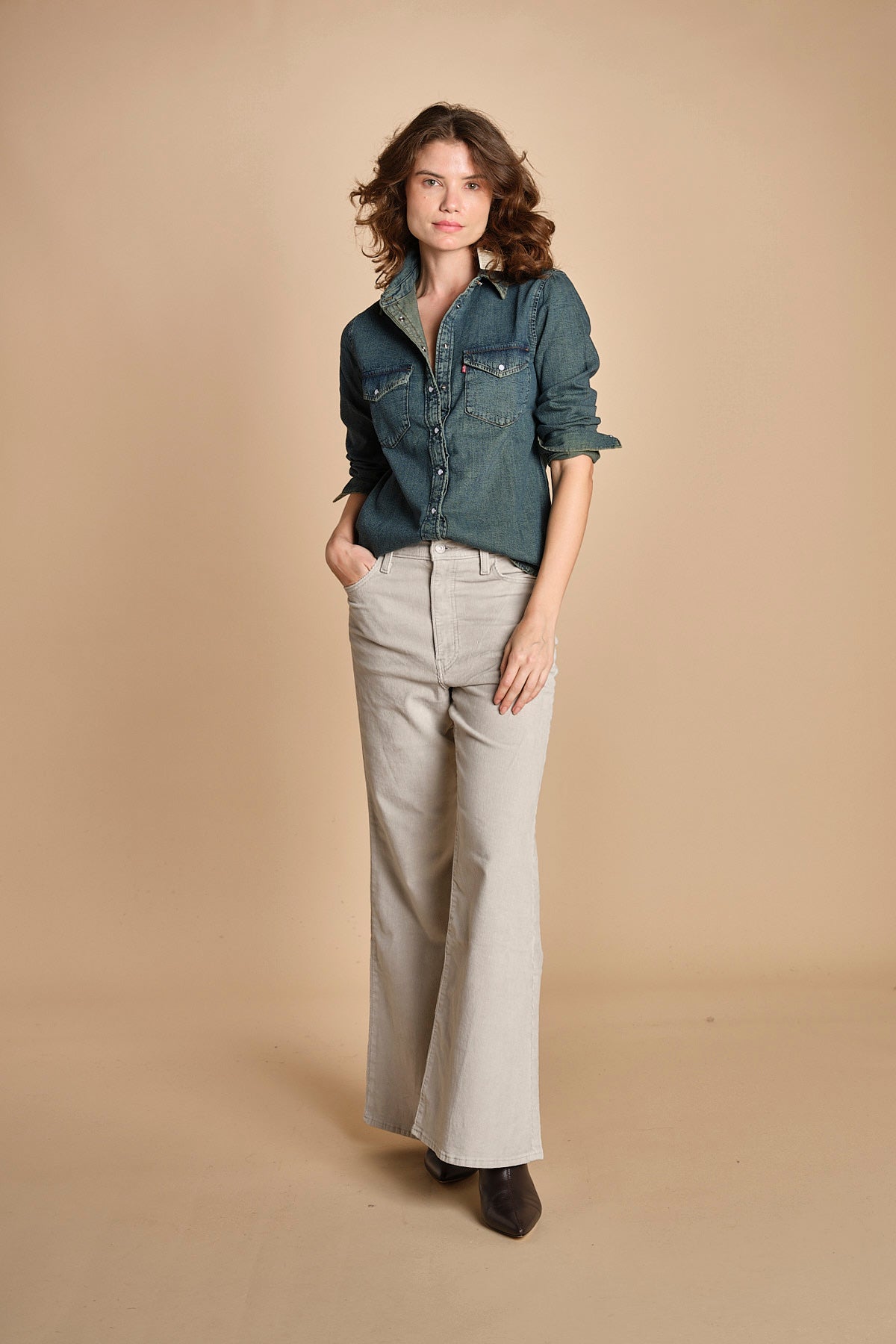 camicia in denim ICONIC WESTERN 16786 0109 levi's 