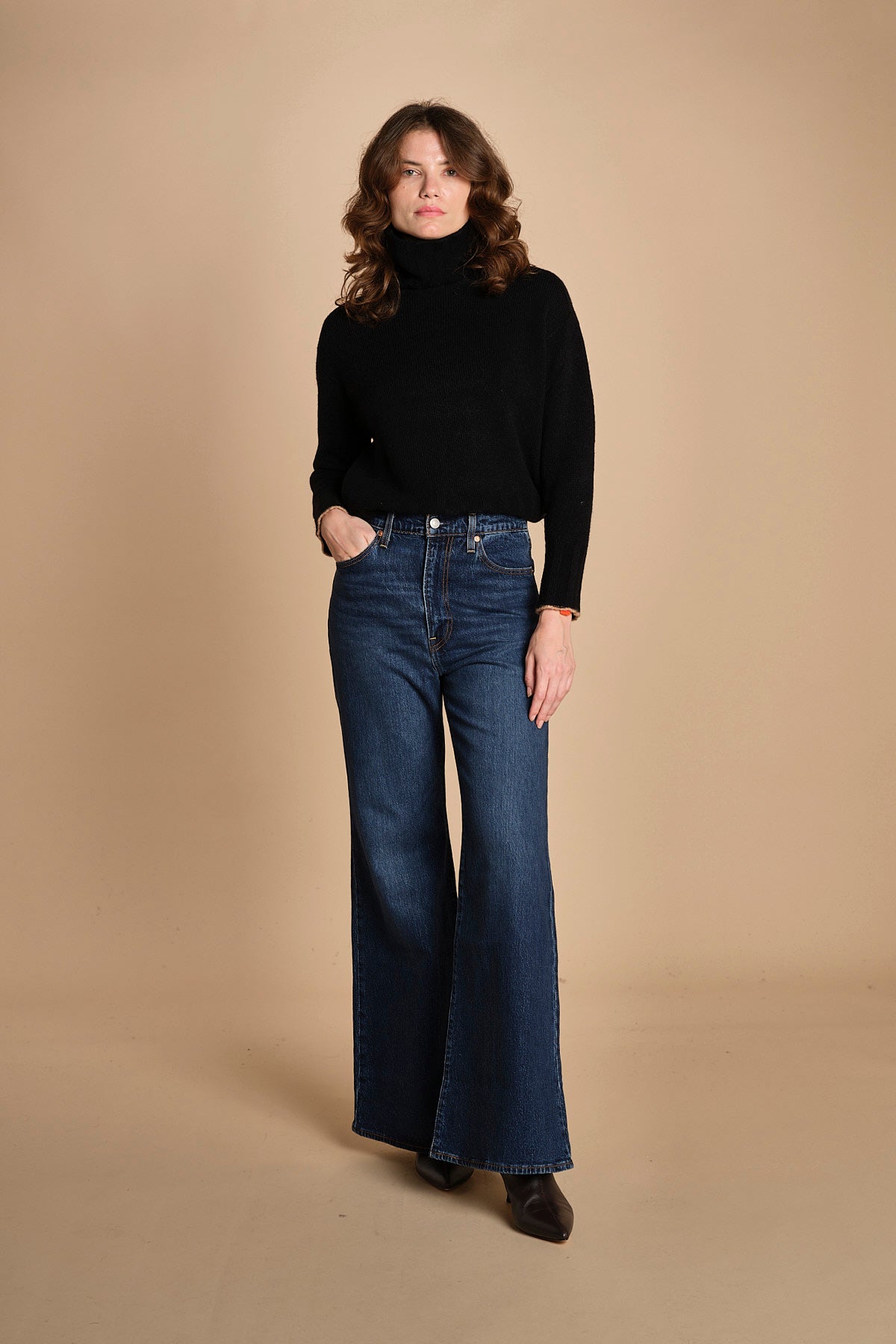 denim a zampa RIBCAGE BELLS A7503 0008 levi's 