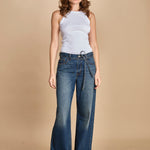 denim zampa con cintura XL STRAIHT A8701 0030 levi's 