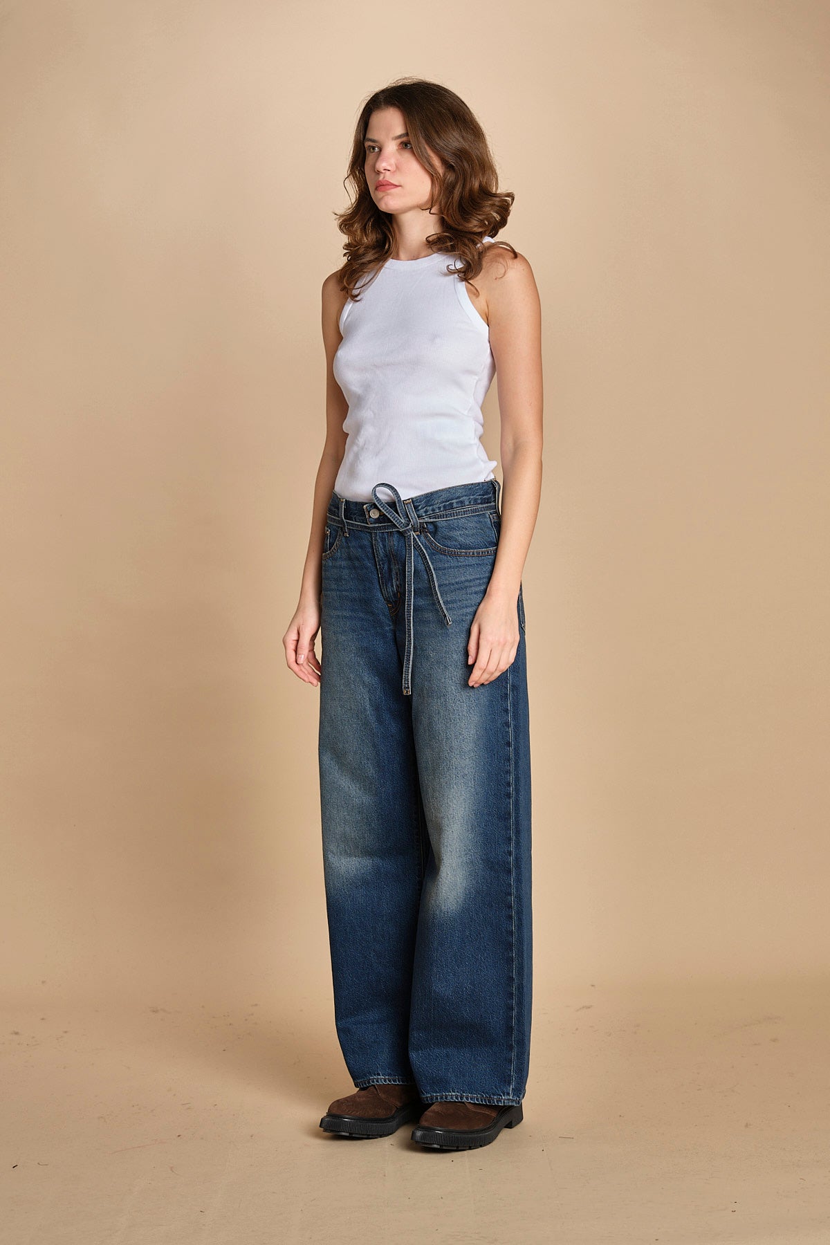denim zampa con cintura XL STRAIHT A8701 0030 levi's 