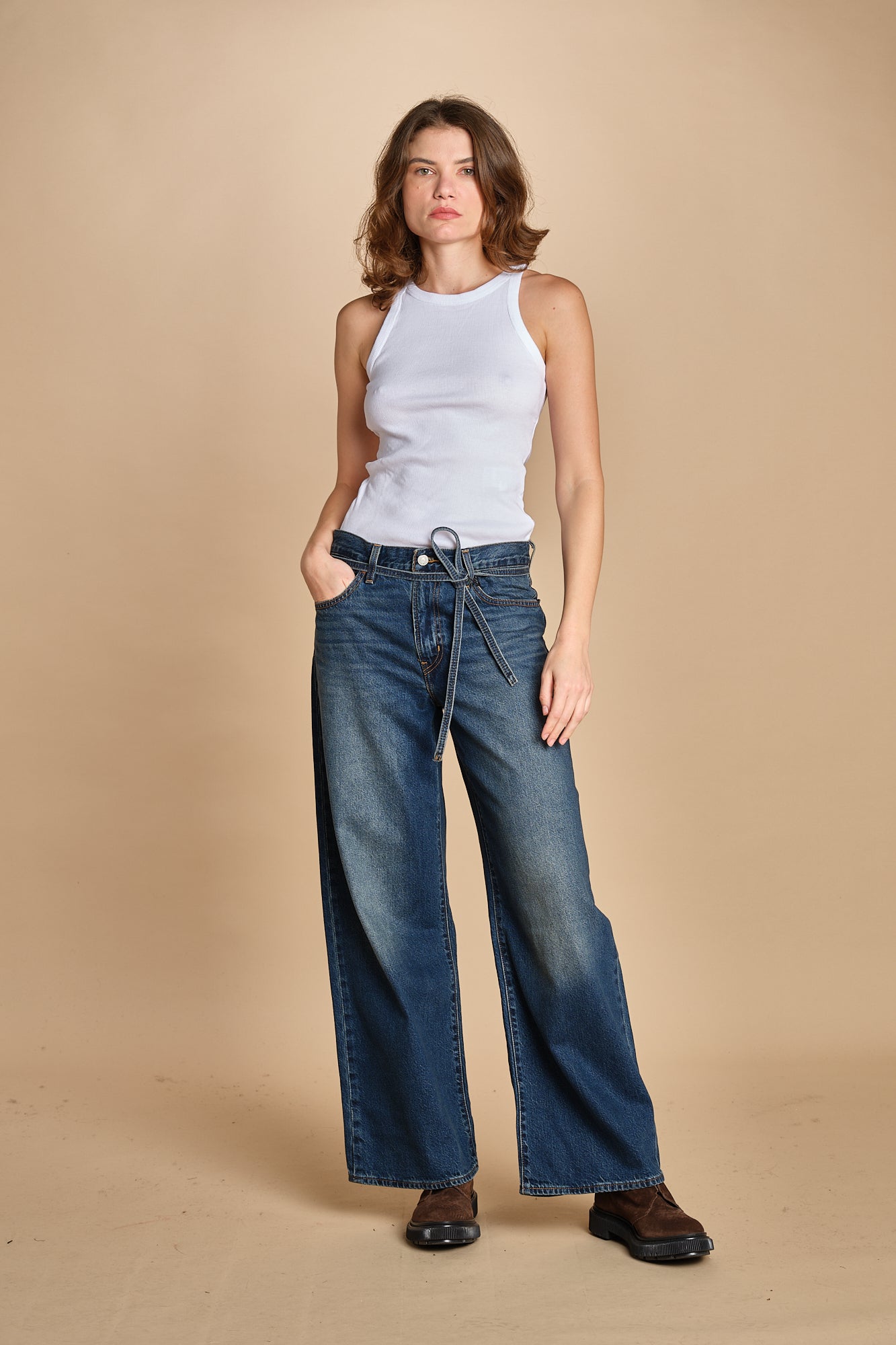 denim zampa con cintura XL STRAIHT A8701 0030 levi's 