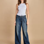 denim zampa con cintura XL STRAIHT A8701 0030 levi's 