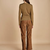 top con fibbie MAILEY OLIVE malina 
