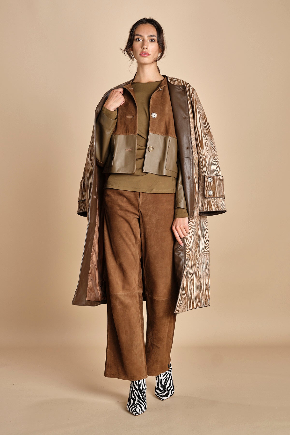top con fibbie MAILEY OLIVE malina 
