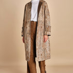 cappotto in cavallino zebrato ZELLEA MOIRE malina 