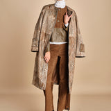 cappotto in cavallino zebrato ZELLEA MOIRE malina 