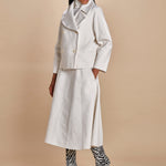 peacot corto di seta SHORT PEA JACKET  A16V02-C NS97 AVORY martin grant 