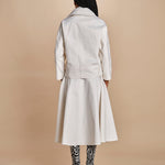 peacot corto di seta SHORT PEA JACKET  A16V02-C NS97 AVORY martin grant 