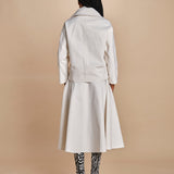peacot corto di seta SHORT PEA JACKET  A16V02-C NS97 AVORY martin grant 