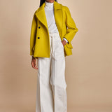 peacot doppiopetto A LINE PEA JACKET A19FV02 NS77 YELLOW martin grant 