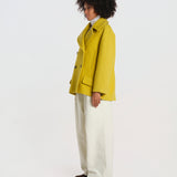 peacot doppiopetto A LINE PEA JACKET A19FV02 NS77 YELLOW martin grant 