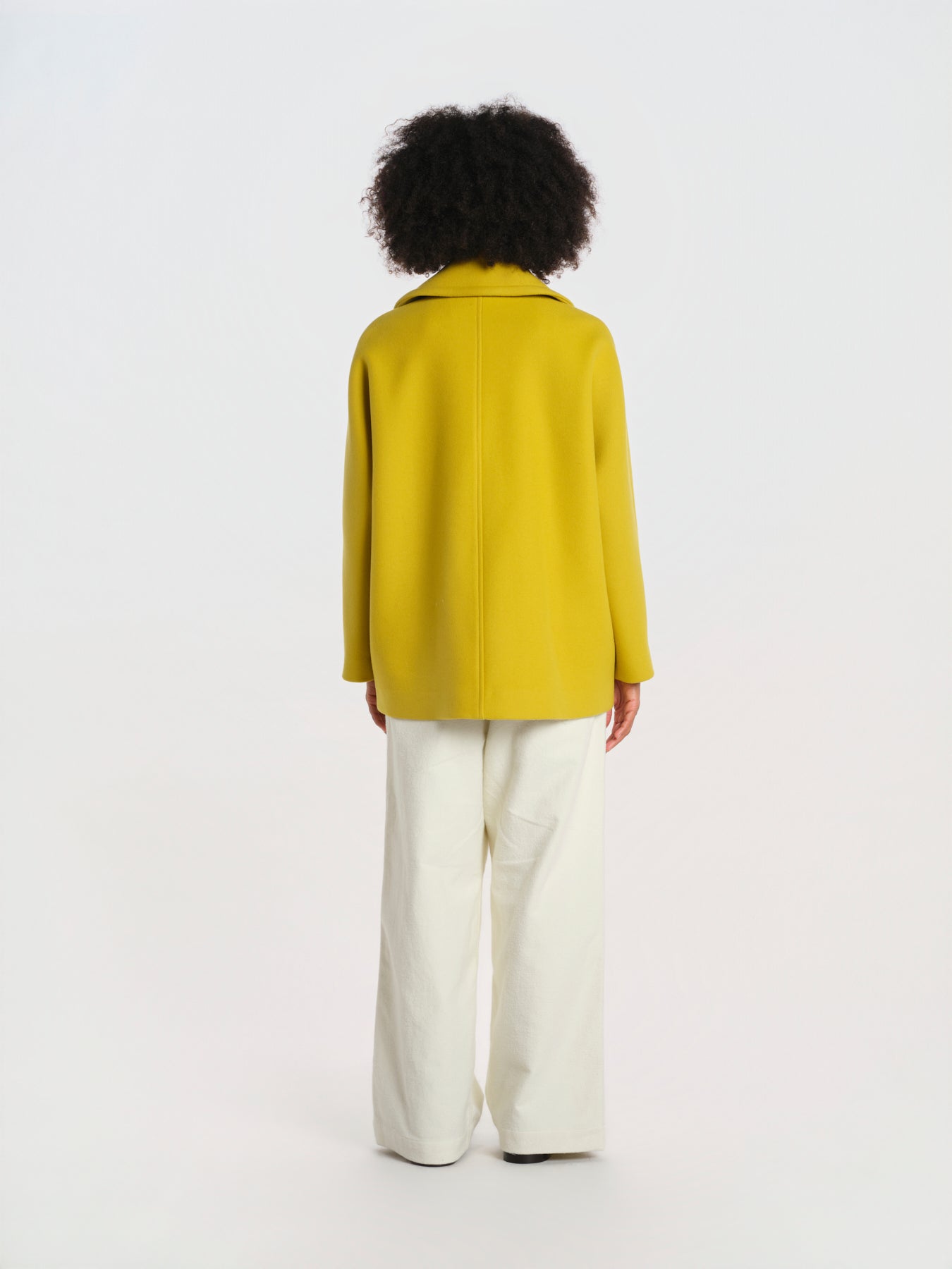 peacot doppiopetto A LINE PEA JACKET A19FV02 NS77 YELLOW martin grant 