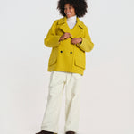 peacot doppiopetto A LINE PEA JACKET A19FV02 NS77 YELLOW martin grant 