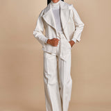 pantalone con cintura di seta HIGH WAIST E16P01 ns97 white martin grant 