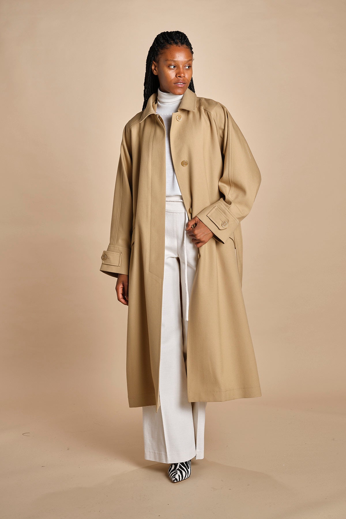 trench oversize con tasche OVERSIZED TRENCH E20FM04 NS91 CAMEL martin grant 