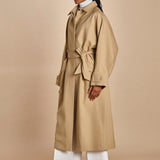 trench oversize con tasche OVERSIZED TRENCH E20FM04 NS91 CAMEL martin grant 
