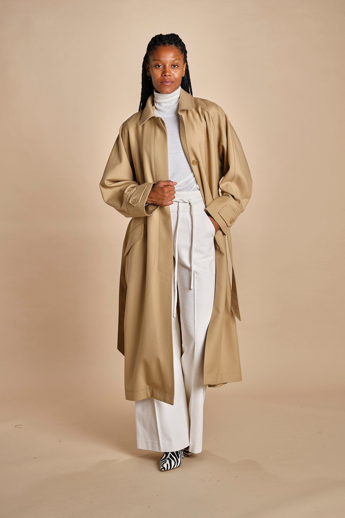 trench oversize con tasche OVERSIZED TRENCH E20FM04 NS91 CAMEL martin grant 