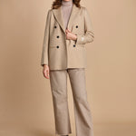 blazer doppiopetto spinato. BEATRIZ NATURALE massimo alba 