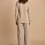 blazer doppiopetto spinato. BEATRIZ NATURALE massimo alba 
