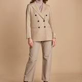 blazer doppiopetto spinato. BEATRIZ NATURALE massimo alba 