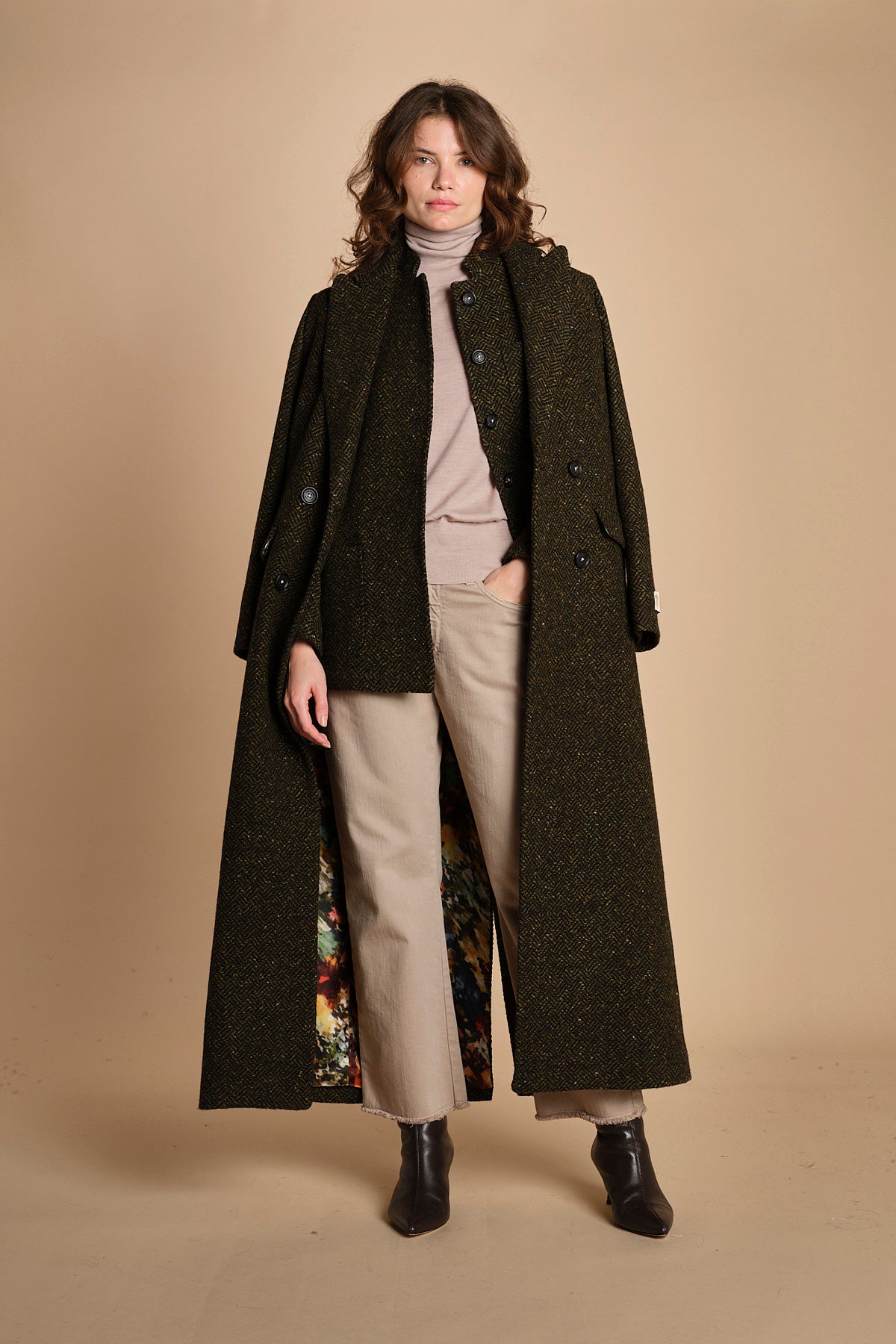 cappotto lungo spinato. BRISTOL m28d0bristt11143 f605 VERDONE massimo alba 