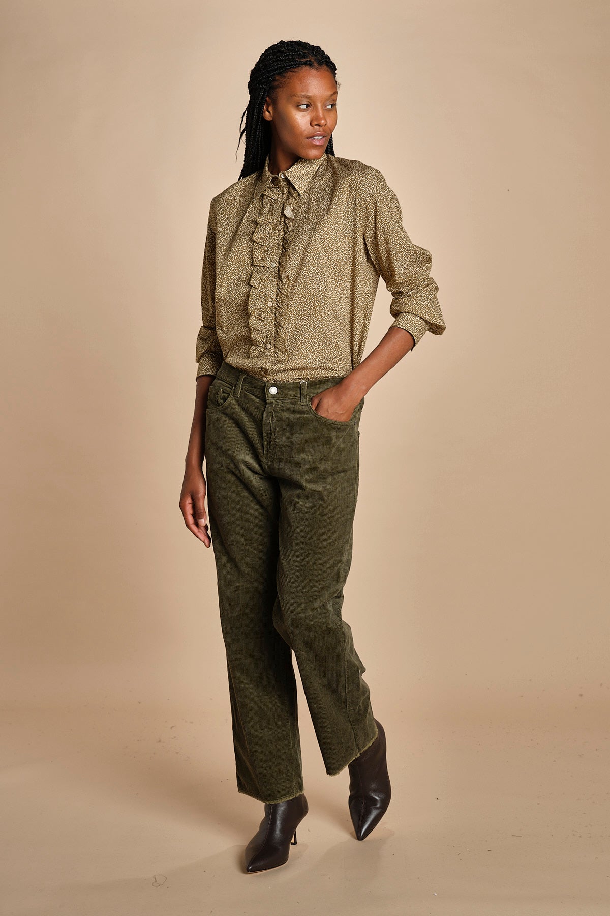 pantalone galles in velluto ALOSA P28D0ALOSA-T3251 Q669 massimo alba 