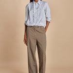 Camicia con rouches a  righe GEMMA P28D0GEMMA-T4706 R658 massimo alba 