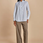 Camicia con rouches a  righe GEMMA P28D0GEMMA-T4706 R658 massimo alba 