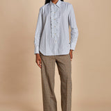 Camicia con rouches a  righe GEMMA P28D0GEMMA-T4706 R658 massimo alba 