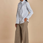 Camicia con rouches a  righe GEMMA P28D0GEMMA-T4706 R658 massimo alba 