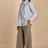 Camicia con rouches a  righe GEMMA P28D0GEMMA-T4706 R658 massimo alba 