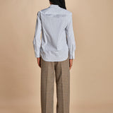 Camicia con rouches a  righe GEMMA P28D0GEMMA-T4706 R658 massimo alba 