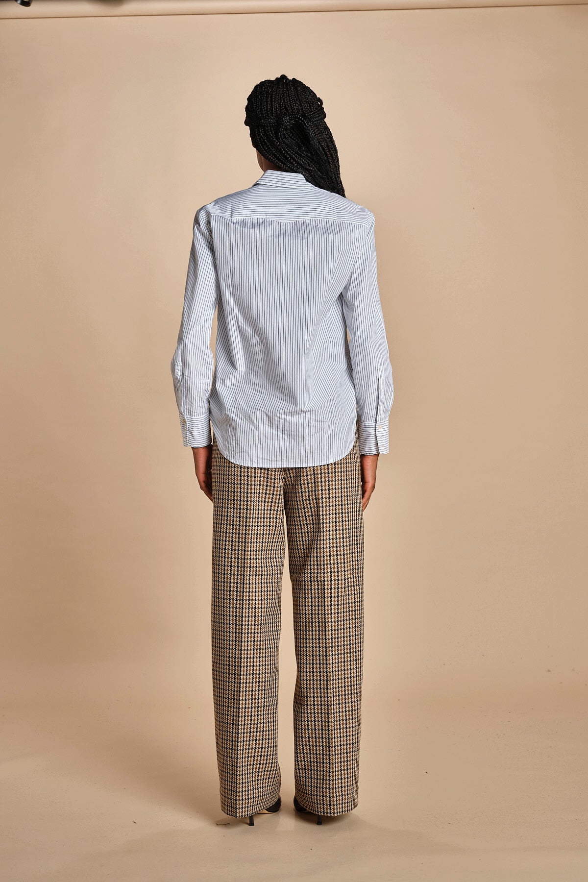 Camicia con rouches a  righe GEMMA P28D0GEMMA-T4706 R658 massimo alba 