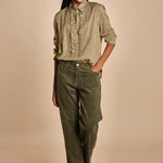Camicia con rouches e micropois GEMMA P28D0GEMMA-T4732 S669 massimo alba 