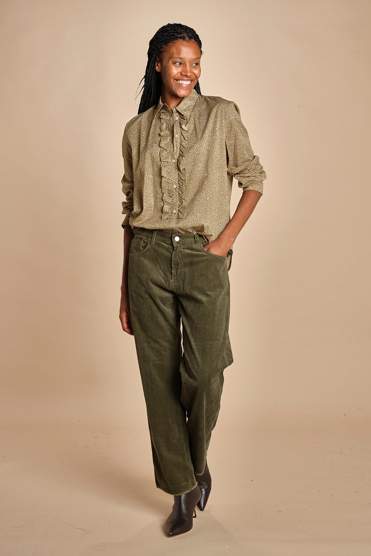 Camicia con rouches e micropois GEMMA P28D0GEMMA-T4732 S669 massimo alba 