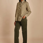 Camicia con rouches e micropois GEMMA P28D0GEMMA-T4732 S669 massimo alba 
